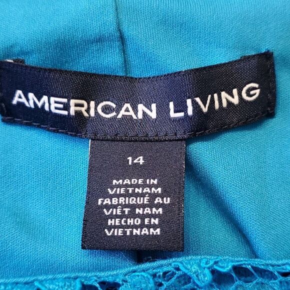 NWT,‎ blue lace dress. Sleevless size 15. By American Living. Great Easte… - Picture 7 of 9